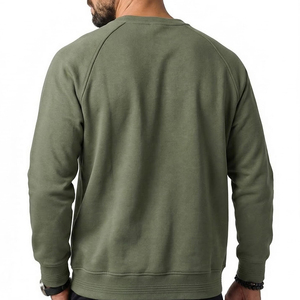 เสื้อสเวตเชิ้ตผู้ชายสีพื้น ผ้าฝ้ายผสมขนแกะบุซับใน น้ำหนัก 380 กรัม กันน้ำ กันลม เป็นมิตรกับสิ่งแวดล้อม เสื้อน้ำหนักเบา - Product Image 2
