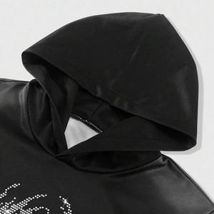 Sudaderas con Capucha de Secado Rápido, Mezcla de Algodón, Lisas, con Pedrería para Hombre, Precio Bajo, OEM - Product Image 4