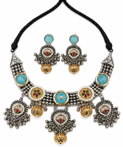 Garantía Comercial: Ghungroo Latkan de Aleación Bicolor Plata y Oro con Pedrería de Cristal, Diseño Elaborado, para Mujer, Estilo Bohemia, para Bodas y Parejas - Product Image 3