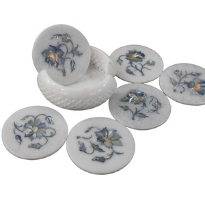 Most Selling Marble Drink Coasters for Cafe Bar and Restaurant Table Stone <b>Cup</b> <b>Mats</b> for Coffee Tea Available At Affordable Price - Product Image 2