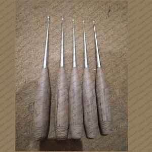 Cuchara Hatt de acero inoxidable con mango de madera para corte de ligamentos, 8mm, 12mm, 20mm, curetas para huesos, instrumentos veterinarios con certificación CE - Product Image 1