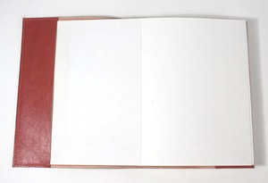 Handmade Recycled Cotton <b>Paper</b> Embossed Front Cover Goat TC Leather <b>Red</b> Notebooks-Office Supply Refillable Journal - Product Image 4