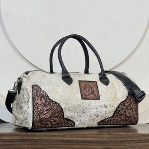 Super September Designer <b>Travel</b> Duffel <b>Bag</b> Hand Tooled Leather Business Outdoor Weekender <b>Bag</b> Genuine Cowhide Leather <b>Travel</b> <b>Bag</b> - Product Image 3