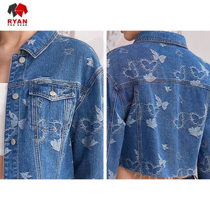 Ryan Pro Gear <b>Customized</b> <b>Denim</b> <b>Jacket</b> For Women Breathable and Comfortable Fabric with <b>Customized</b> Logo OEM Design - Product Image 1