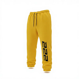 Pantalones Deportivos Negros Lisos para Entrenamiento, Logotipo Personalizado, Ropa Deportiva Holgada de Algodón, Ropa Deportiva Urbana para Hombre - Product Image 1