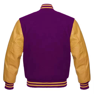 Chaqueta Varsity Económica para Hombre con Bordado Chenille, Mangas de Cuero, Chaqueta de Invierno Personalizada, Chaqueta Varsity de Béisbol con Letras - Product Image 2