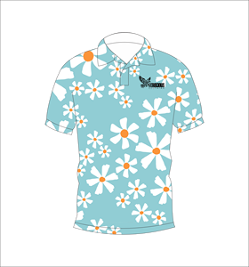 เสื้อโปโลฮาวายลายดอกไม้แบบกำหนดเอง เสื้อโปโลพิมพ์ลายสำหรับกอล์ฟ แขนสั้น เสื้อผ้ากีฬาทีมลำลอง - Product Image 3