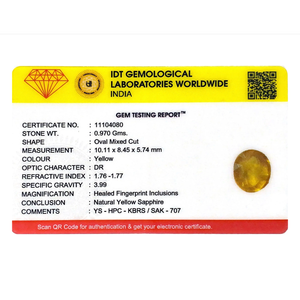 Loose 4.85 Carat Handcrafted Yellow Sapphire Gemstone-VVS1 Clarity Faceted Mixed Cut 6x7mm for Fine Jewelry - Product Image 4