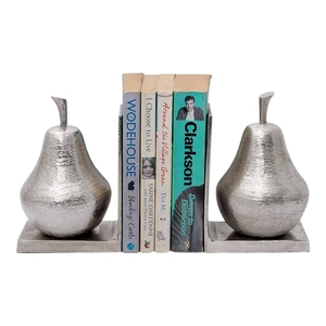 Nordic Style Heavy Duty White Marble Base Gold Metal Music <b>Note</b> Bookends Decorative <b>Book</b> Stoppers Ends for Bookshelves - Product Image 5