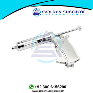 Pistolet seringue réglable 50 ml, automatique, continu, en acier inoxydable, pour la vaccination des bovins, porcs, moutons et animaux d'élevage - Product Image 2