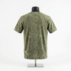 Camiseta Personalizada de Hombros Caídos, Lavada al Ácido, Tejida, Ajustada, de Algodón 100% Pesado, Transpirable y Ecológica, Estilo Urbano para Hombre - Product Image 5