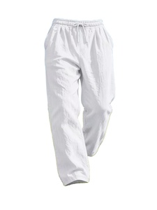 2026 Summer Vacation Style Men's Khaki 100% Cotton Woven Satin Solid Short Sleeve Shirt Long Pants Shorts Set Casual Beach 2pcs - Product Image 3