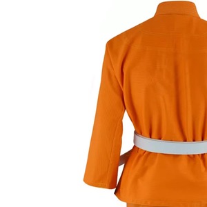 Custom <b>Orange</b> BJJ Gi Uniform Brazilian Jiu Jitsu Kimono Martial Arts Training Suit OEM Judo Gi Manufacturer 100% Cotton Front - Product Image 4