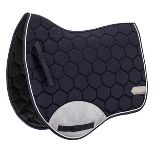 Tapis de selle équestre assortis avec logo brodé personnalisé, pour dressage, entraînement et équitation, doublure en maille écologique, confort en coton - Product Image 4