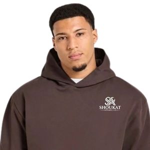 Mens Dark Brown Hoodie Tracksuit <b>Set</b> <b>Matching</b> Sweatpants <b>Jogger</b> Pants Two Piece Casual Sportswear Streetwear Pullover Hooded - Product Image 5