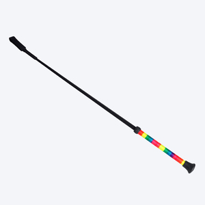 Fouet d'équitation de haute qualité 65 cm, tige en fibre de verre et poignée en caoutchouc, couleurs et logo personnalisables, service OEM, vente en gros - Product Image 3