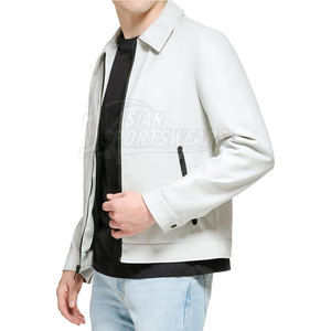 New Arrival <b>Winter</b> <b>Leather</b> <b>Jackets</b> for Men with Front Logo Soft Lining Strong Stitching Eco-Friendly & Breathable - Product Image 3