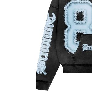 Sweat à capuche zippé personnalisé pour hommes, délavé à l'acide, en coton éponge française 100% coton épais double fermeture éclair pour l'hiver - Product Image 5