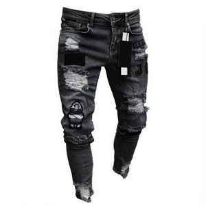 Nouveau jean slim pour homme, design personnalisé, coupe ajustée, pantalon en denim de haute qualité à prix bas - Product Image 5