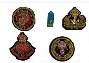 ป้ายกำกับกำมะหยี่ปักลายวินเทจ เป็นมิตรกับสิ่งแวดล้อม ปรับแต่งได้ พร้อมงานปักลายนูน 3 มิติ ด้วยด้ายทอง รูปทรงใดก็ได้ ปักด้วยมือ - Product Image 2