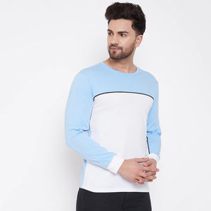 Nouvelle Arrivée T-shirt Homme Décontracté en Coton à Manches Longues Col Rond Séchage Rapide Impression Numérique Logo Personnalisé Teint Uni - Product Image 3