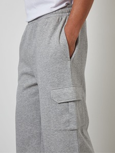 Custom Mens Fleece Cargo Jogger Sweat Pants Slim Athletic Fit Midweight Training Trousers Casual Activewear - Product Image 6