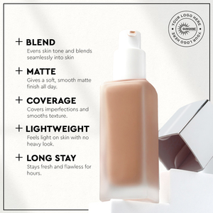 OEM Long-Lasting Liquid Foundation with Oil Control Natural Finish <b>Makeup</b> <b>Base</b> Private Label - Product Image 2