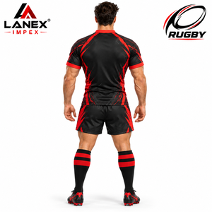 Wholesale <b>Rugby</b> Uniform Sets Custom Design Sublimation <b>Rugby</b> Jerseys and <b>Shorts</b> Breathable Polyester Team Sportswear for Clubs - Product Image 4