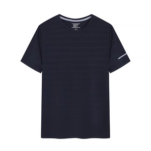 Camiseta de Manga Corta para Hombre, 100% Algodón Orgánico, 220 Gramos, Tejido Transpirable, Diseño Liso, Logotipo Personalizado Disponible, en Stock - Product Image 4