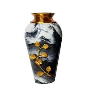 <b>Hand</b> <b>Paint</b> White Flower Vase Floor Mount Living Room Bedroom Modern Home Decoration Metal Vases For Artificial Plants Flowers - Product Image 3