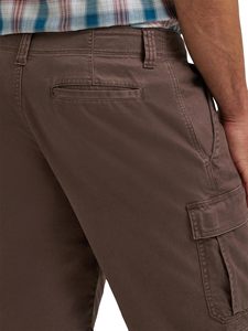 Pantalones Cortos Cargo Marrones para Hombre, Color Sólido, Algodón Transpirable, Estilo Bermuda Informal, Cintura Media, Cierre de Botones, Bolsillos - Product Image 2