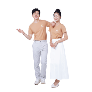 Conjunto de Uniforme Promocional Unisex, Camisa Polo de Poliéster Tejido y Delantal Personalizable, Ropa de Trabajo para Cafetería, Restaurante y Servicio - Product Image 4