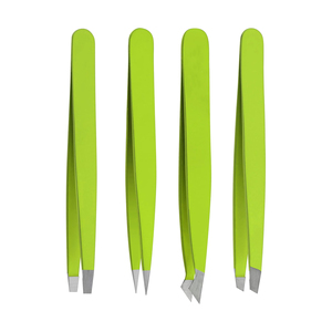 Pince à épiler professionnelle en acier inoxydable à pointe fine, embout en fibre, best-seller, emballage personnalisé avec logo - Product Image 2
