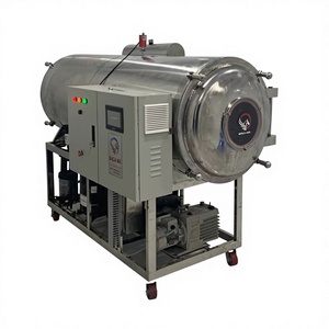 เครื่องอบแห้งแบบแช่เยือกแข็ง WHFD-100 แบบมอเตอร์ยาว ควบคุมด้วย PLC อัตโนมัติ สำหรับการแปรรูปอาหาร เชิงพาณิชย์ ทำจากสแตนเลส - Product Image 1