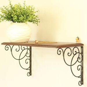 Soporte de hierro resistente para estantes de almacenamiento montados en la pared en el hogar, la cocina, el garaje y el taller. - Product Image 1