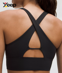 XEEP High Quality Women Yoga Sports <b>Bra</b> XC-SB-169 Solid Simple Breathable Adjustable <b>Straps</b> Removable Pads High Support Quick - Product Image 4