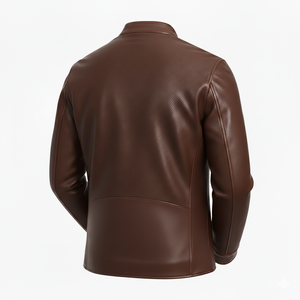 Veste en cuir unisexe personnalisée, finition lisse de luxe, couleur personnalisée, capuche matelassée, hiver, devant en toile, qualité supérieure, élégante - Product Image 3