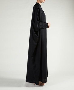 Wholesale Modest Dubai Beaded Sequined Long Sleeve <b>Abaya</b> Muslim Traditional Handmade <b>Wedding</b> Women Polyester Breathable V Neck - Product Image 4