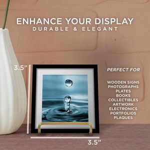 <b>Metal</b> Display Stand Elegant Decorative Stand for Showpieces Plates Books Art Display - Product Image 4