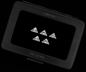 เพชรทรงสามเหลี่ยมขนาด 4.0x6.6 มม., เพชรเพาะเลี้ยง 1 กะรัต, เพชรขาวเพาะเลี้ยง, เพชรสร้างในห้องปฏิบัติการสำหรับเครื่องประดับ (5 ชิ้น) - Product Image 5