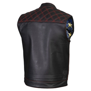 Chaleco de Cuero Personalizado de Última Moda para Hombre, Chaleco de Cuero Transpirable Personalizado en Oferta al por Mayor para Hombre con Calidad Económica - Product Image 5
