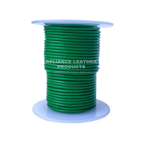 Cordon en cuir rond gris nickel Premium en cuir pleine fleur tailles personnalisées couleurs pour bijoux artisanat accessoires de bricolage - Product Image 4