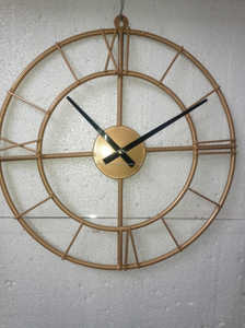 Antique Style Mosaic Glass Hanging Iron Wall <b>Clock</b> Single Face Modern Design with High Quality Metal Needle Display - Product Image 5