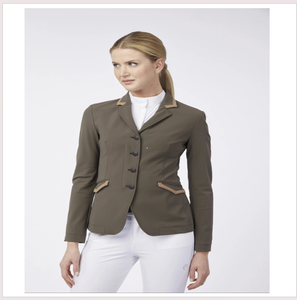Veste de compétition équestre authentique pour femmes en coton/spandex pour les concours hippiques - Tailles personnalisables - Product Image 1