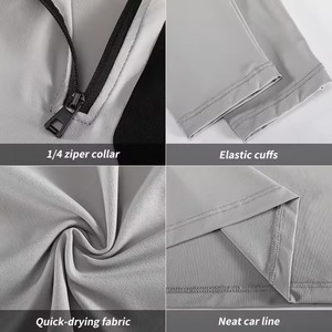 Fabricant de vêtements de sport personnalisés, t-shirt de compression, tissu extensible à séchage rapide, impression DTF, broderie, marque privée - Product Image 5