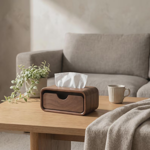 Boîte à mouchoirs en bois au design moderne, personnalisable, pour salon, pour hôtel, par Perfect Enterprises - Product Image 3