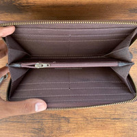 Keluaran baru dompet tangan kulit kain Aztec Barat dompet multiwarna kulit berlapis Aztec unik dompet gelang kulit