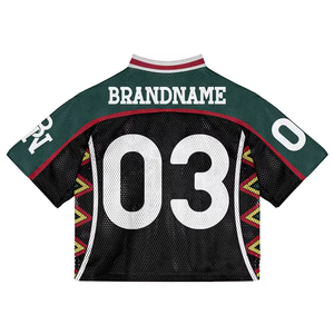 Custom Logo Sublimation Oversized Boxy <b>Tshirt</b> <b>Polyester</b> Mesh Graphic Print V Neck Retro Soccer Jersey Football <b>Tshirt</b> Men - Product Image 2