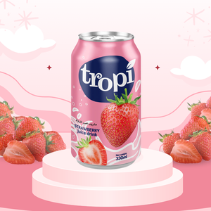 Jus de fruits tropicaux Tropi 330 ml en canette aluminium, saveurs Tamarin, Mangoustan, Fraise, Canne à sucre, Fournisseur OEM et Marque Privée - Product Image 3
