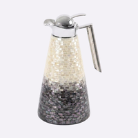 Thermos de luxe en nacre, artisanal, brillant, élégant, unique, idéal pour le service du Ramadan, décoration d'intérieur, article cadeau, vente en gros